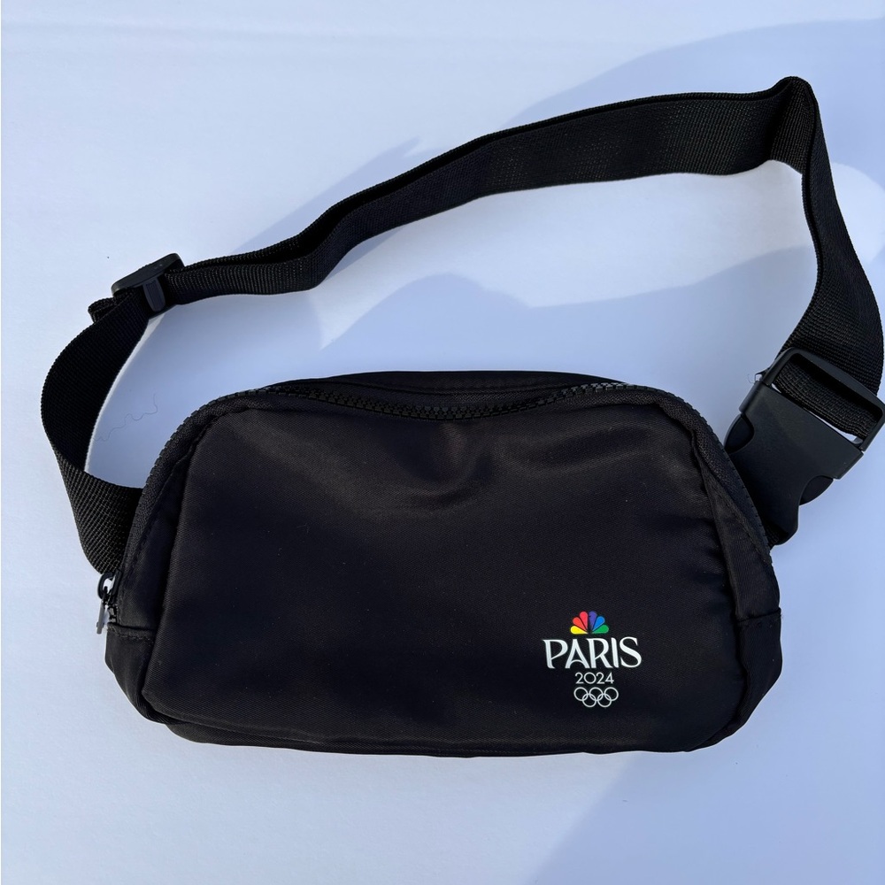 Black Belt Bag with Adjustable Strap and Aris Logo